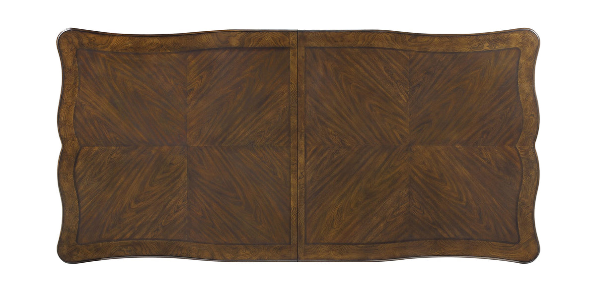 Acme Latisha Wooden Double Pedestal Dining Table in Antique Oak