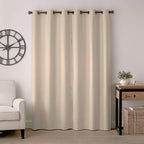 Eclipse Gabriella Grommet Top Curtains For Bedroom, Single Panel, 40'' X 84'', Linen