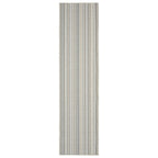 Garland Rug Carnival Stripe Assorted Earth Tone 3'x12' Modern Stain Resistance Runner
