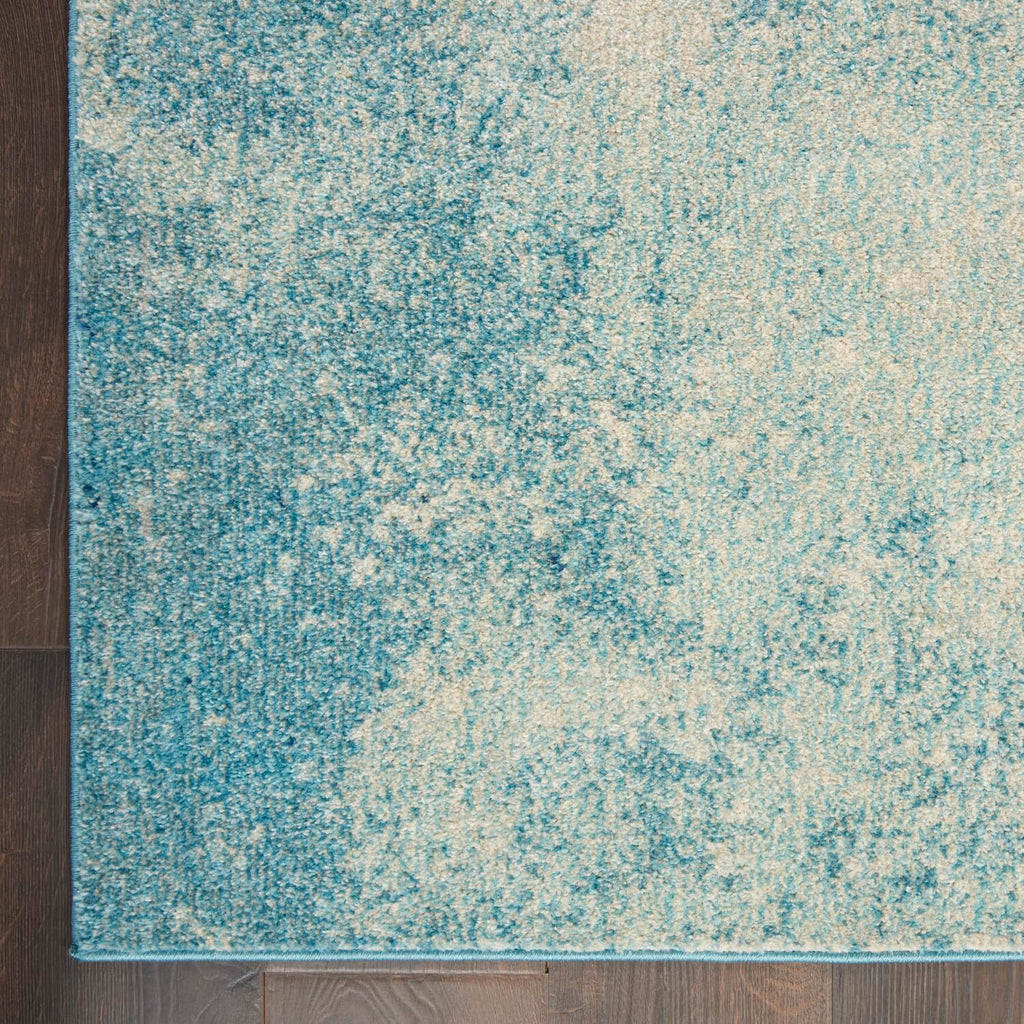 Nourison Passion Navy/Light Blue 2'2'' X 7'6'' Area--Rug, Modern, Abstract, Easy--Cleaning, Non Shedding, Bed Room, Living Room,