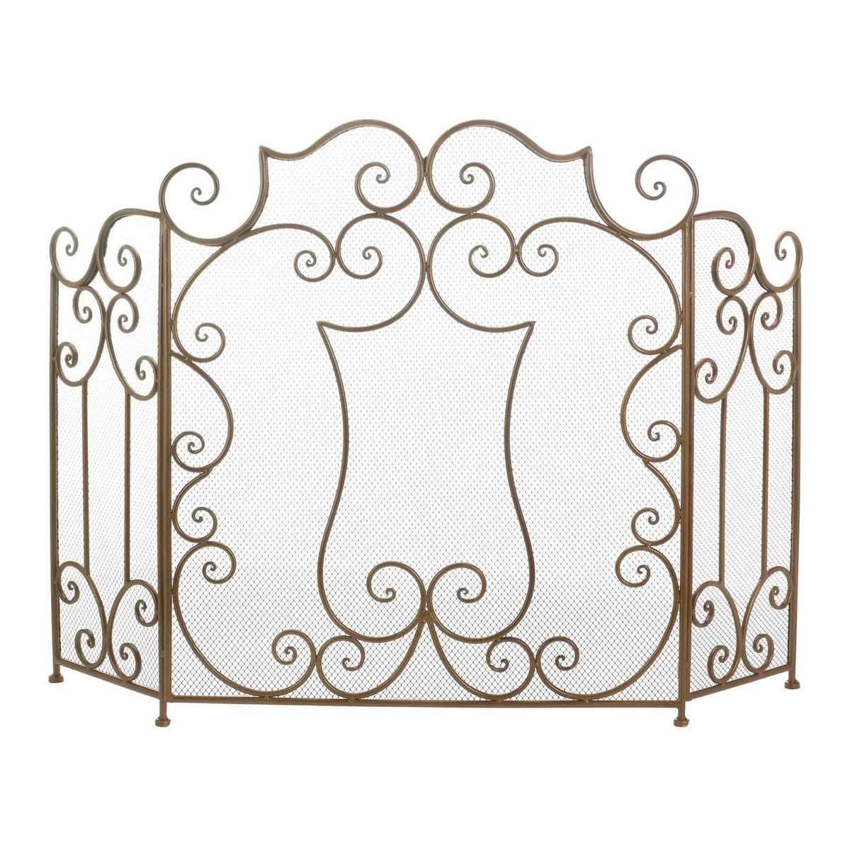 Accent Plus Modern Scroll Fireplace Screen