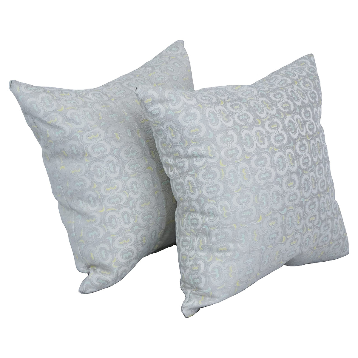 Blazing Needles Square Jacquard Throw Pillows, 17", Mahlika Sorbet 2 Count