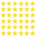 Beistle 36-Piece Foil Star Cutouts, 9-Inch Gold