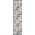 Addison Rugs Surfside ASR34 Fog 23 x 76 Indoor Outdoor Runner Rug, Easy Clean, Machine Washable, Non Shedding, Bedroom, Living