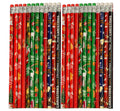YYaaloa 144Pcs Wooden Pencil with Eraser Christmas Colorful Pencils Novelty Pencils Fun School Supplies Holiday Gift Office Scho
