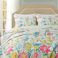 Travan Floral Quilt King Quilt Bedding Set, Ultra Soft Reversible Microfiber King Size Quilt Set With 1 Quilt Set And 2 Shams Ye