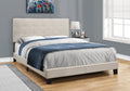 Monarch Specialties Bed Frames, Queen, Beige