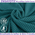 Znsayotx Super Stretch Chair Slipcover Universal Sofa Chair Covers For Living Room Dogs Pet Furniture Protector Spandex Armchair Slipcovers With Anti Slip Foam Sticks (Peacock Teal, Chair)