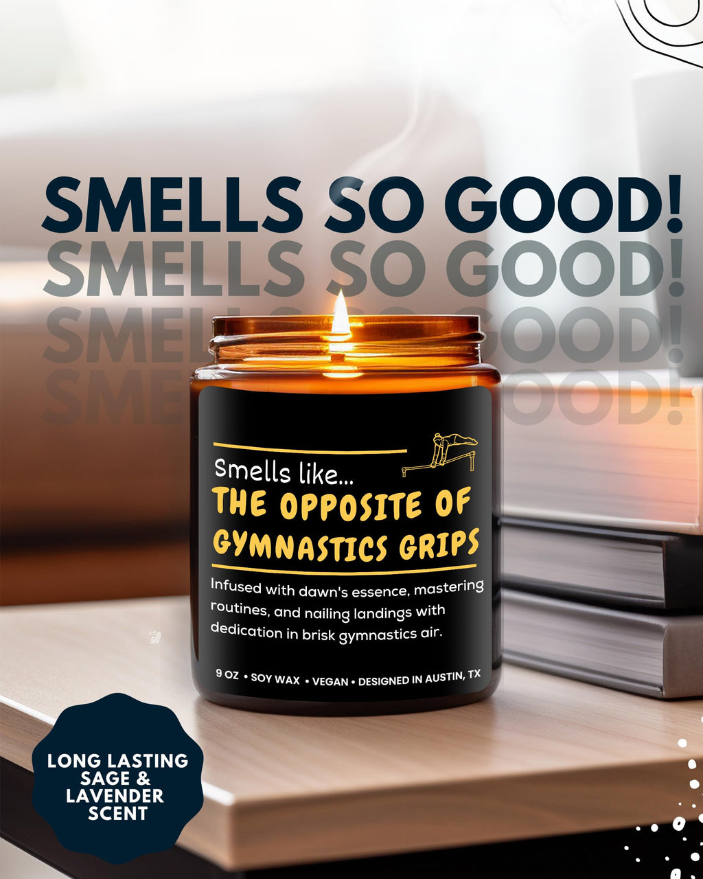 Funny Gymnastics Candle, Gymnastic Gifts, Gymnast Gift Ideas For Boys And Girls, Gymnastics Coach Gifts For Women, Gymnast Gifts