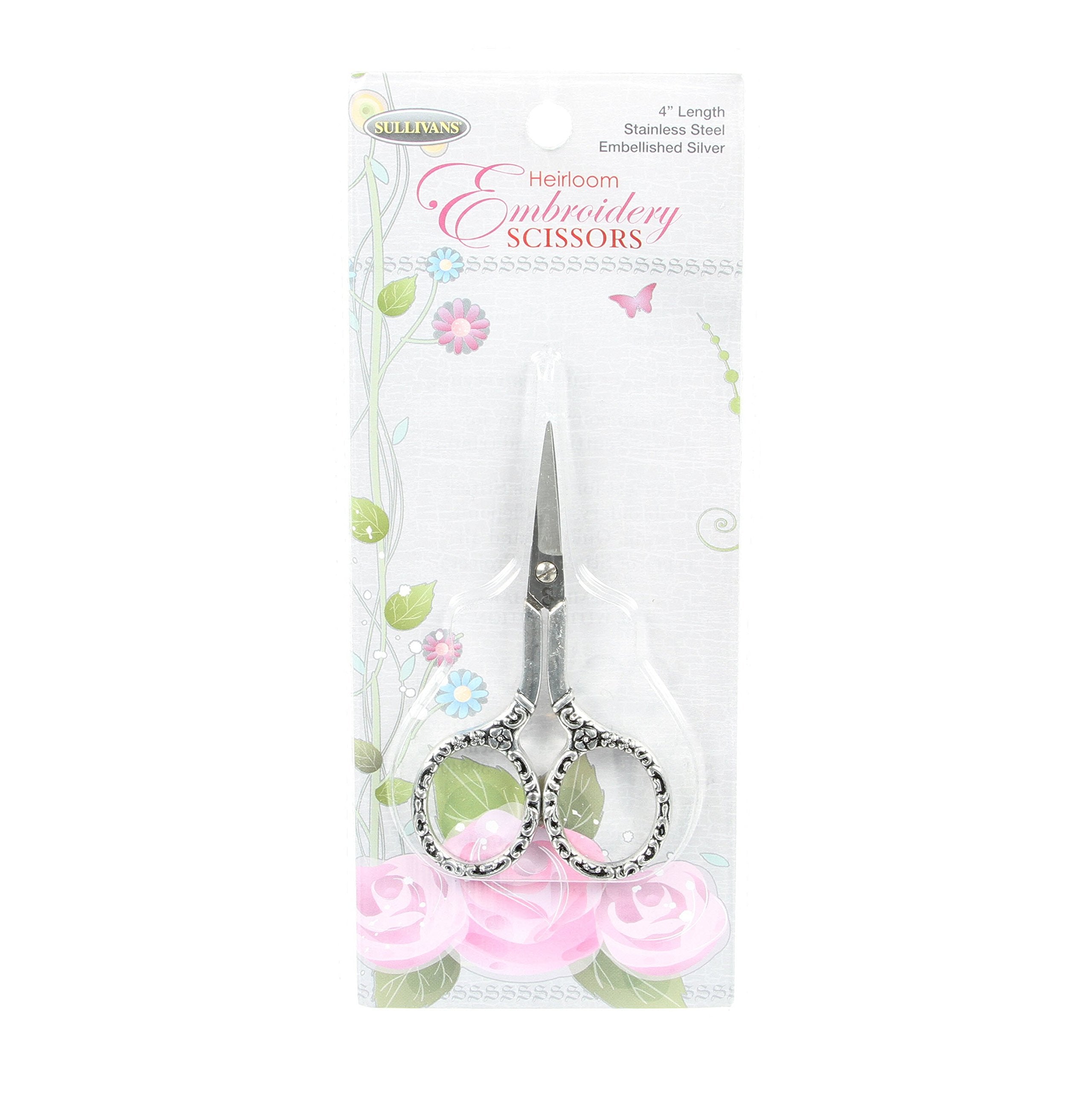 Sullivans Heirloom Embroidery Scissors Embellished, 4'
