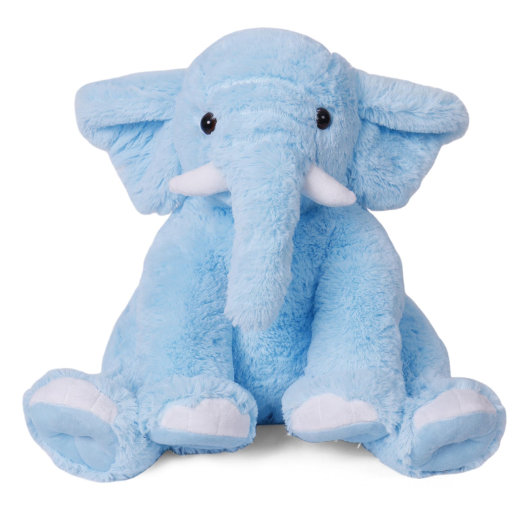 Elephant Weighted Stuffed Animals 5 lbs 16 inches Blue, Large Weighted Elephant Plushie Cuddly Pillow Gift for Kids & Adults