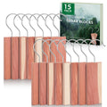 ESRICH Cedar Blocks for Clothes Storage, 15Pack with Metal Hooks