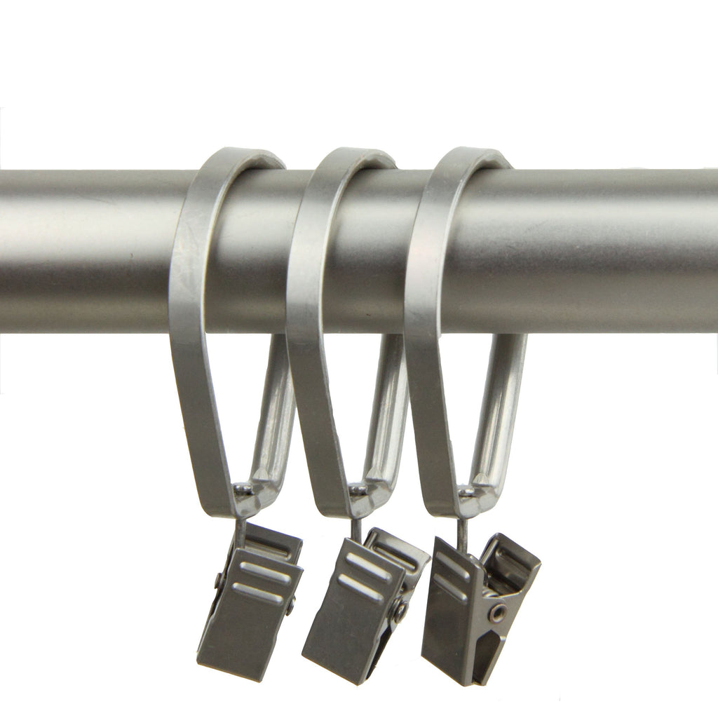 Rod Desyne Curtain Pivot Rings for 1-Inch Rod, Satin Nickel, Set of 10