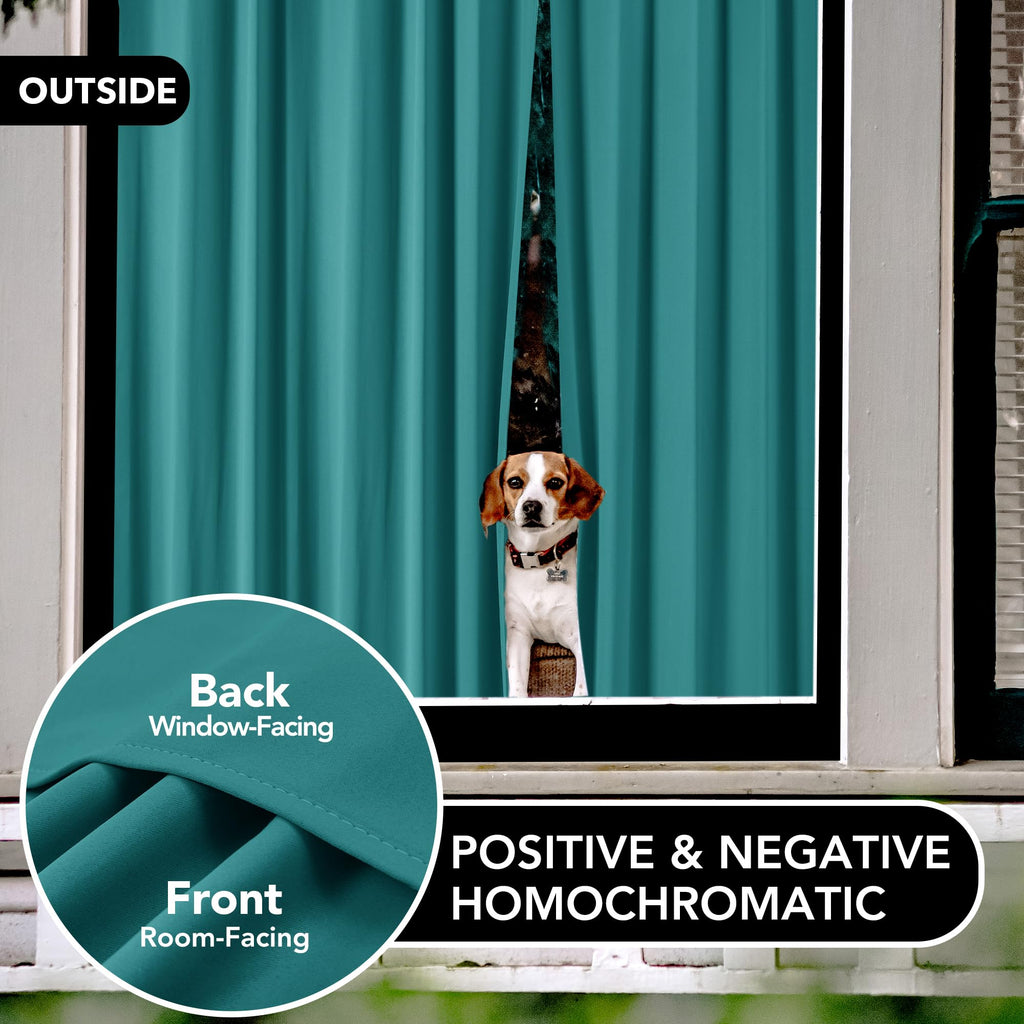 Deconovo Teal Curtains 63 Inch Length 2 Panels, Room Darkening Thermal Curtain Panels For Bedroom - 42W X 63L Inch, Teal, Set Of 2
