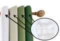 Curtain Spacers (Small) - Curtain Shapers - Drapery Spacers - Curtain Accessories - Pleats