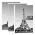 upsimples 16x24 Frame White 3 Pack, Poster Frames 16 x 24 for Horizontal or Vertical Wall Mounting, Scratch-Proof Wall Gallery P