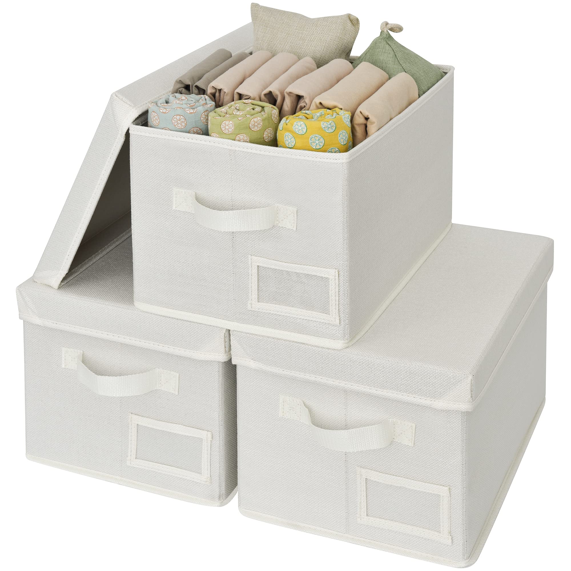 GRANNY SAYS Fabric Storage Bins with Lids, Shelf Organizer for Closet, Clothes Storage Bins, Closet Organizers and Storage Bins,
