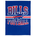 Foco Nfl Micro Raschel Plush Throw Blanket, Stripe Logo 45 X 60, Buffalo Bills