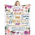 Hcoviv Happy Birthday Gifts For Women Blanket 50*60 - Birthday Queen - Best Birthday Decorations For Friends/Mom/Wife/Sister - G