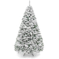 Best Choice Products Artificial Christmas Tree, 9ft Unlit Snow Flocked Design Pine Tree, Full Appearance Snowy w/Easy Assembly, 