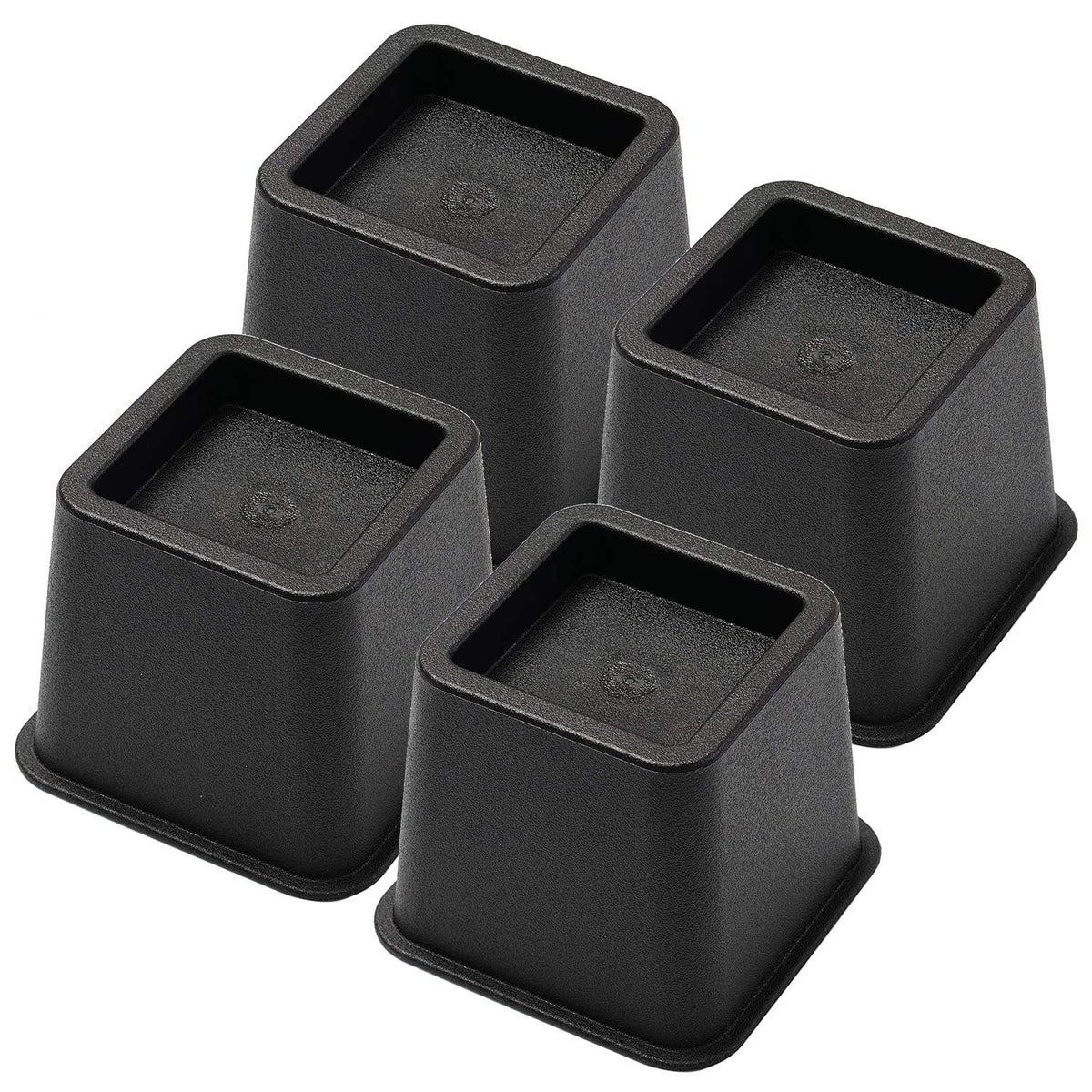 Bed Risers 3 Inch, Heavy Duty Square Furniture Frame Lift For Couch, Chair, Desk, Sofa And Bunk Bedpost, Set Of 4