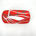 Bookishbunny Microbead Cylinder Bolster Roll Pillow with Removable Zipper Cover (RedWave)