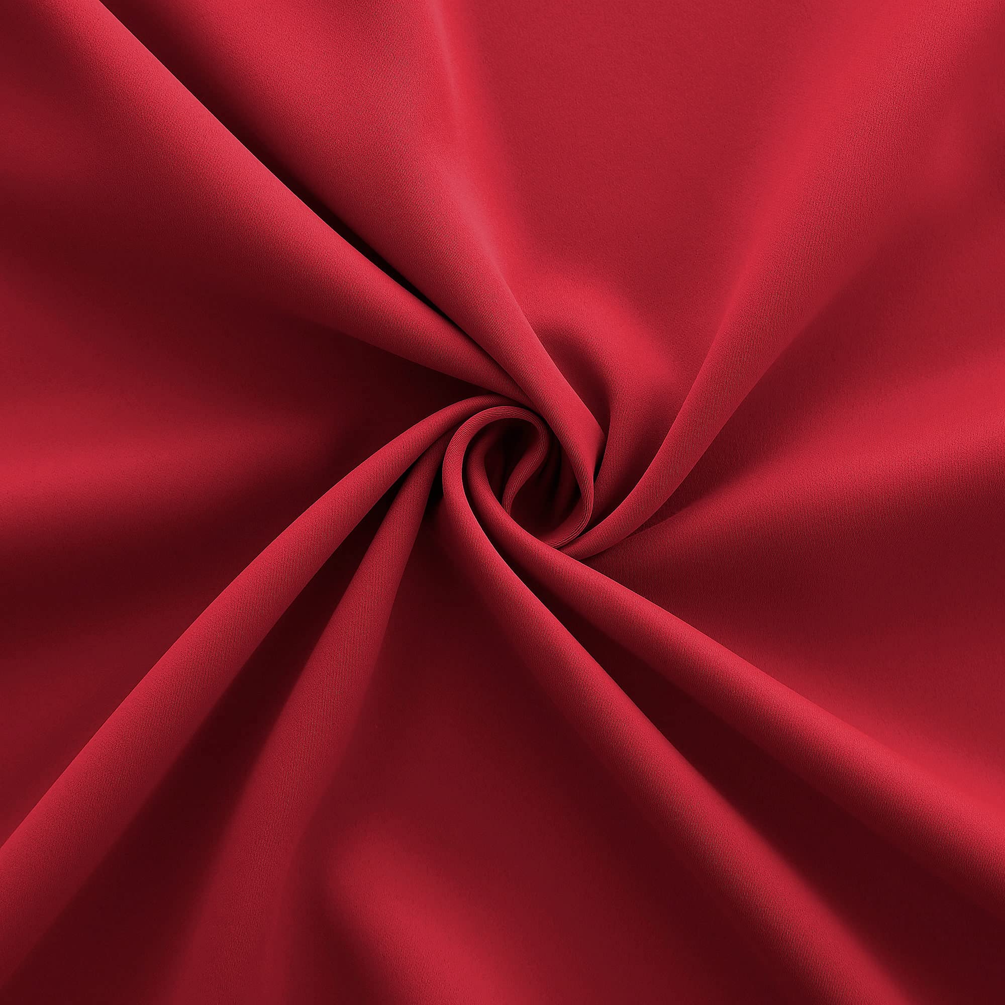 Koufall Red Christmas Kitchen Curtains,Short Blackout Window Curtains For Bathroom,45 Inch Length,Sets Of 2 Piece