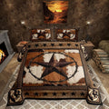 Manfei Western Texas Star Kids Comforter Set Queen Size,Cow Fur Wooden Plank Bedding Set,Boys Girls Adults Room Decor,Rustic Far