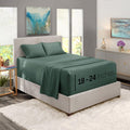 Nestl Extra Deep Pocket Sheets - Fits Mattress 18-24 Inches Deep, Extra Deep Pocket King Size Sheets Sets, 4 Piece King Size Sheets, King Sheets Deep Pocket, Forest Green Sheets