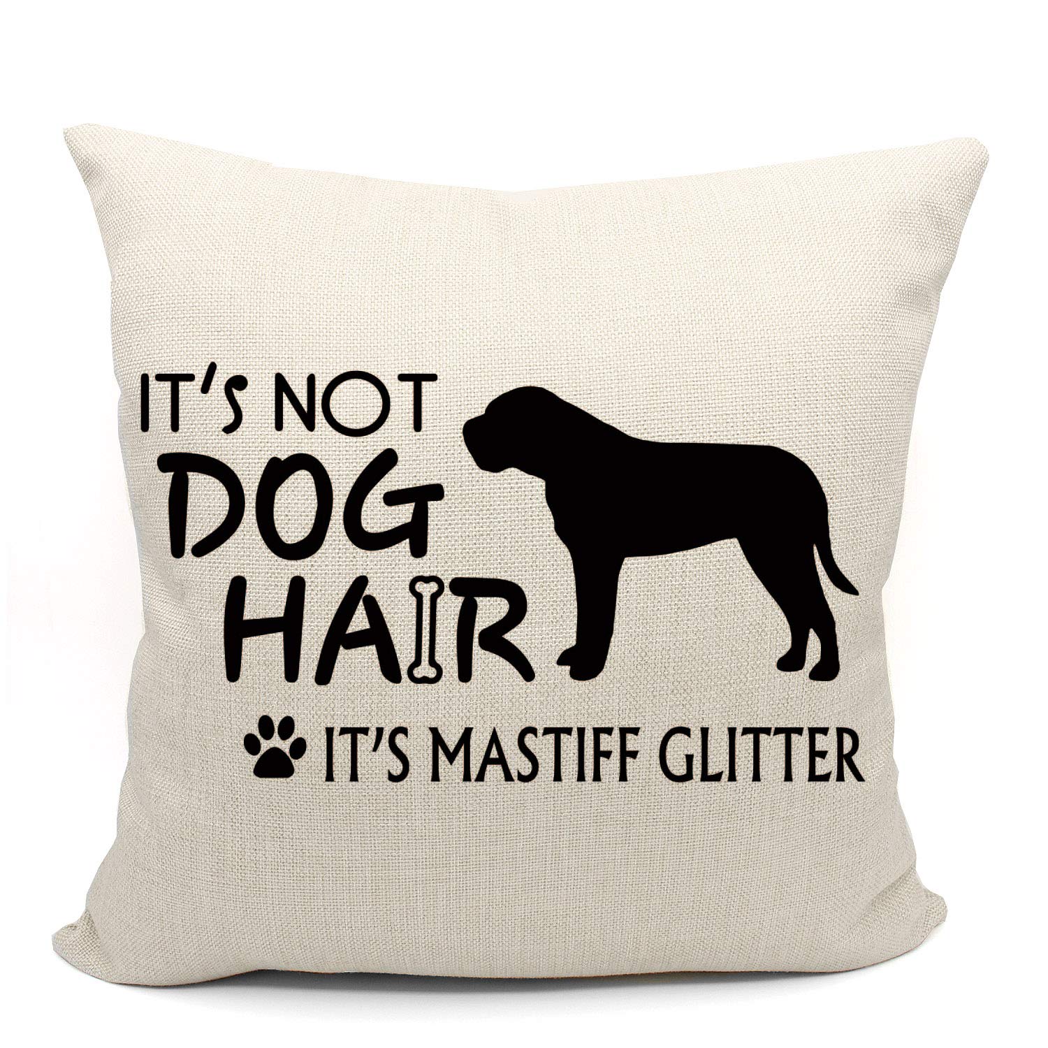 Mancheng-Zi Mastiff Pillow Covers 18X18,Mastiff Gifts,Mastiff Mom Gifts,English Mastiff Dog Mom Gifts For Women,Reserved For The