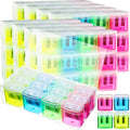 Teling 144 Pcs Pencil Sharpeners Dual Holes Manual Pencil Sharpeners Kids Colorful Handheld Pencil Sharpener With Lid Portable C
