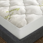 California King Air Mattress Pad, Thick Quilted Mattress Topper Cal King, Soft Breathable And Noiseless Down Alternative Fiber Pillow Top Mattress Cover With Deep Pocket Fits Up To 23 Inch Mattress