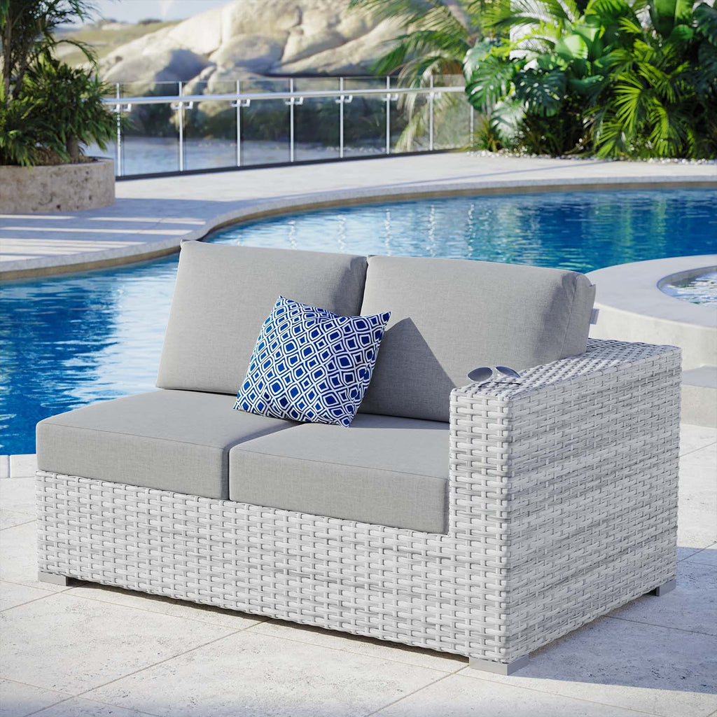 Modway EEI-4302-LGR-GRY Right-Arm Loveseat, Light Gray Gray