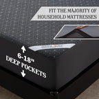 Bedlore California King Mattress Protector, Waterproof Noiseless Mattress Cover With Deep Pocket For 6-18 Inches Mattress, Soft