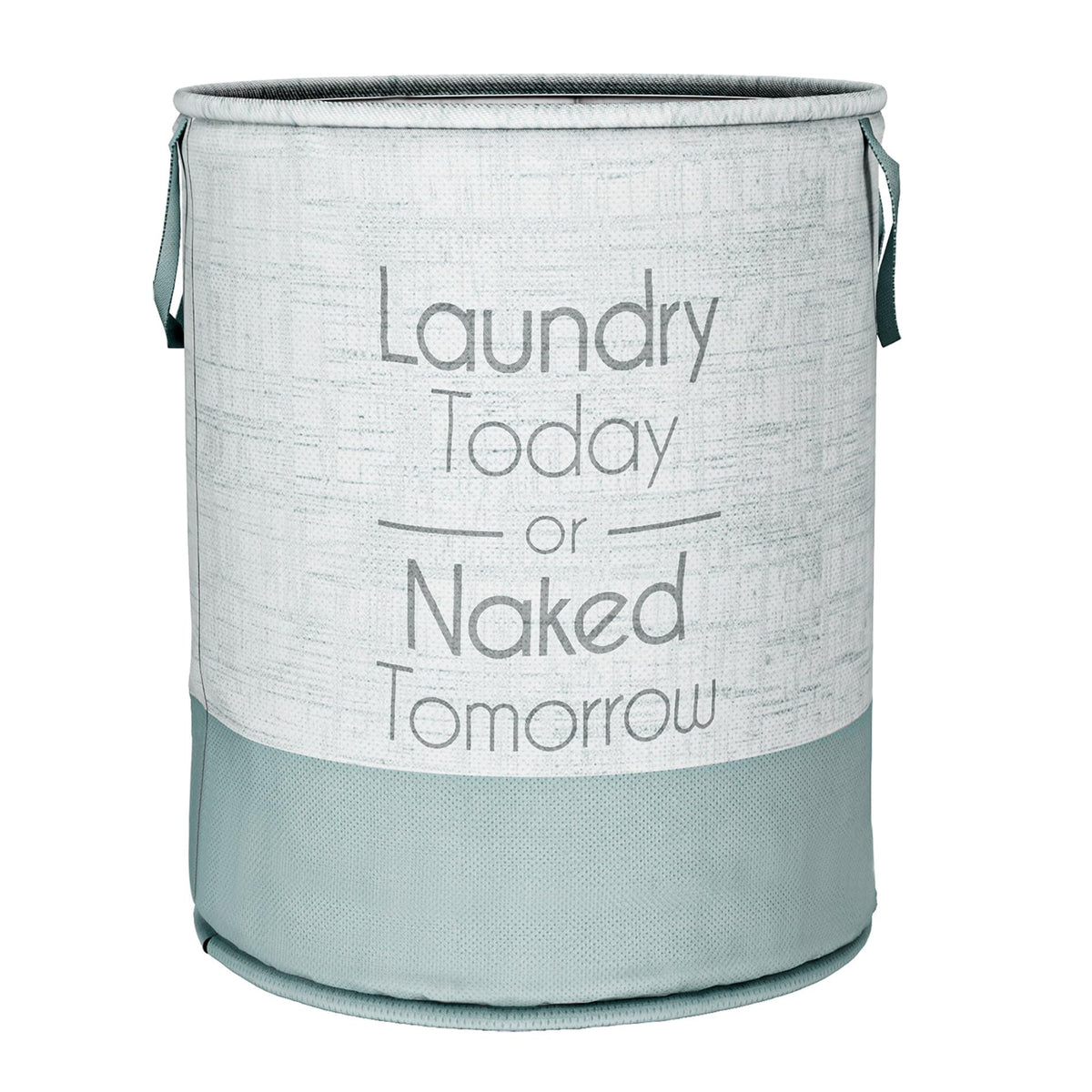 Kuber Industries Laundry Basket | NonWoven Round Laundry Basket | Clothes Storage Hamper | Foldable Laundry Bag with Handle | T