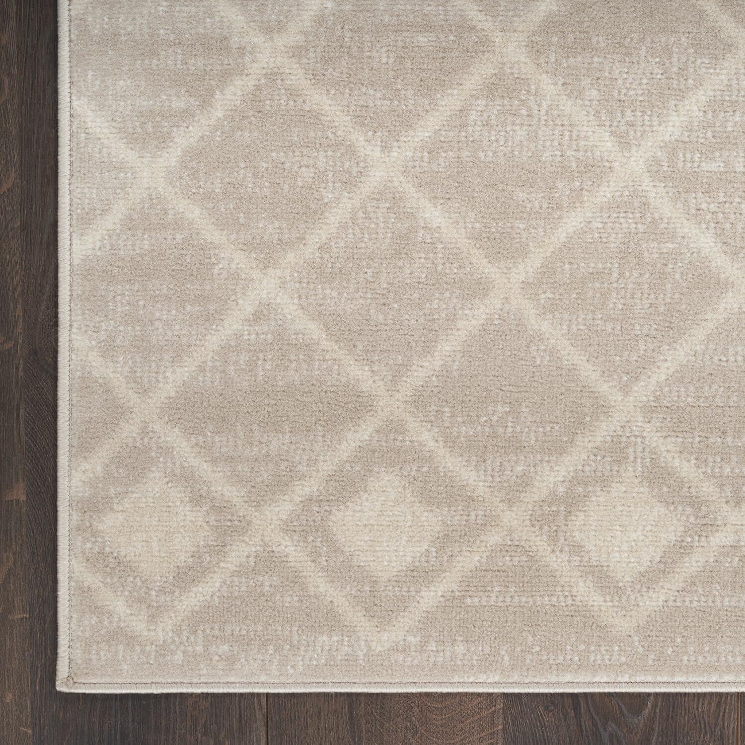 Nourison Grafix Moroccan Beige 5'3' X 7'3' Area Rug, Easy Cleaning, Non Shedding, Bed Room, Living Room, Dining Room, Kitchen