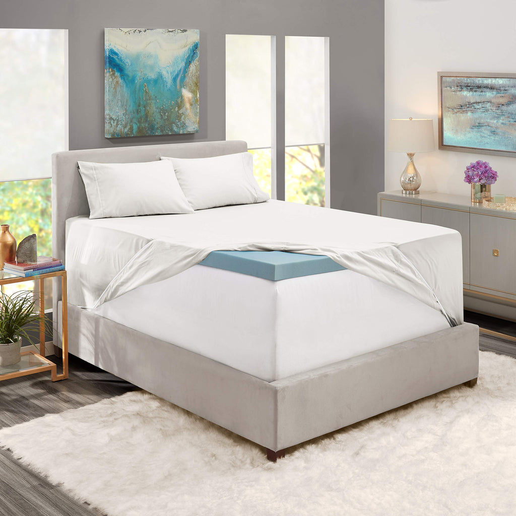 Nestl Extra Deep Pocket Sheets - Fits Mattress 18-24 Inches Deep, Extra Deep Pocket Full Size Sheets Sets, 4 Piece Full Size Sheets, Full Sheets Deep Pocket, White Sheets