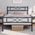 Yaheetech Twin Size Bed Frame Metal Platform Bed with Curved Design Headboard Footboard/No Box Spring Needed/Mattress Foundation