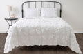 Rizzy Home | BT1081 | Polyester Quilt | 68"x86" Light Blue Solid