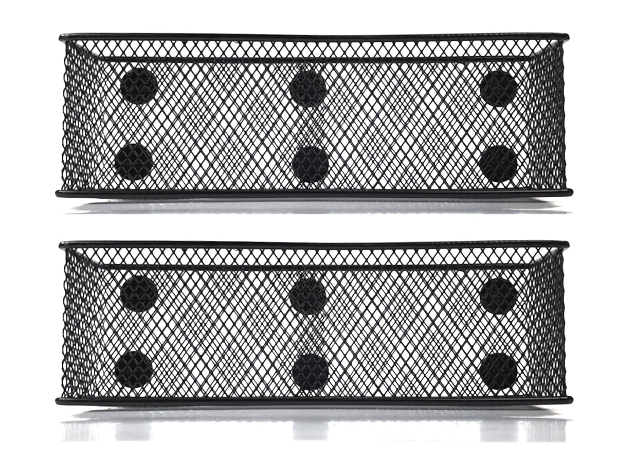Magnetic Baskets - Magnetic Organizer And Holder For Locker Or Refrigerator - Magnetic Pen Holders Or Storage Bins For Office An