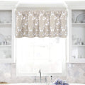 Driftaway Daisy Dahlia Blooming Flower Floral Lined Thermal Insulated Energy Saving Window Curtain Valance 2 Layers Rod Pocket 5