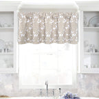Driftaway Daisy Dahlia Blooming Flower Floral Lined Thermal Insulated Energy Saving Window Curtain Valance 2 Layers Rod Pocket 5