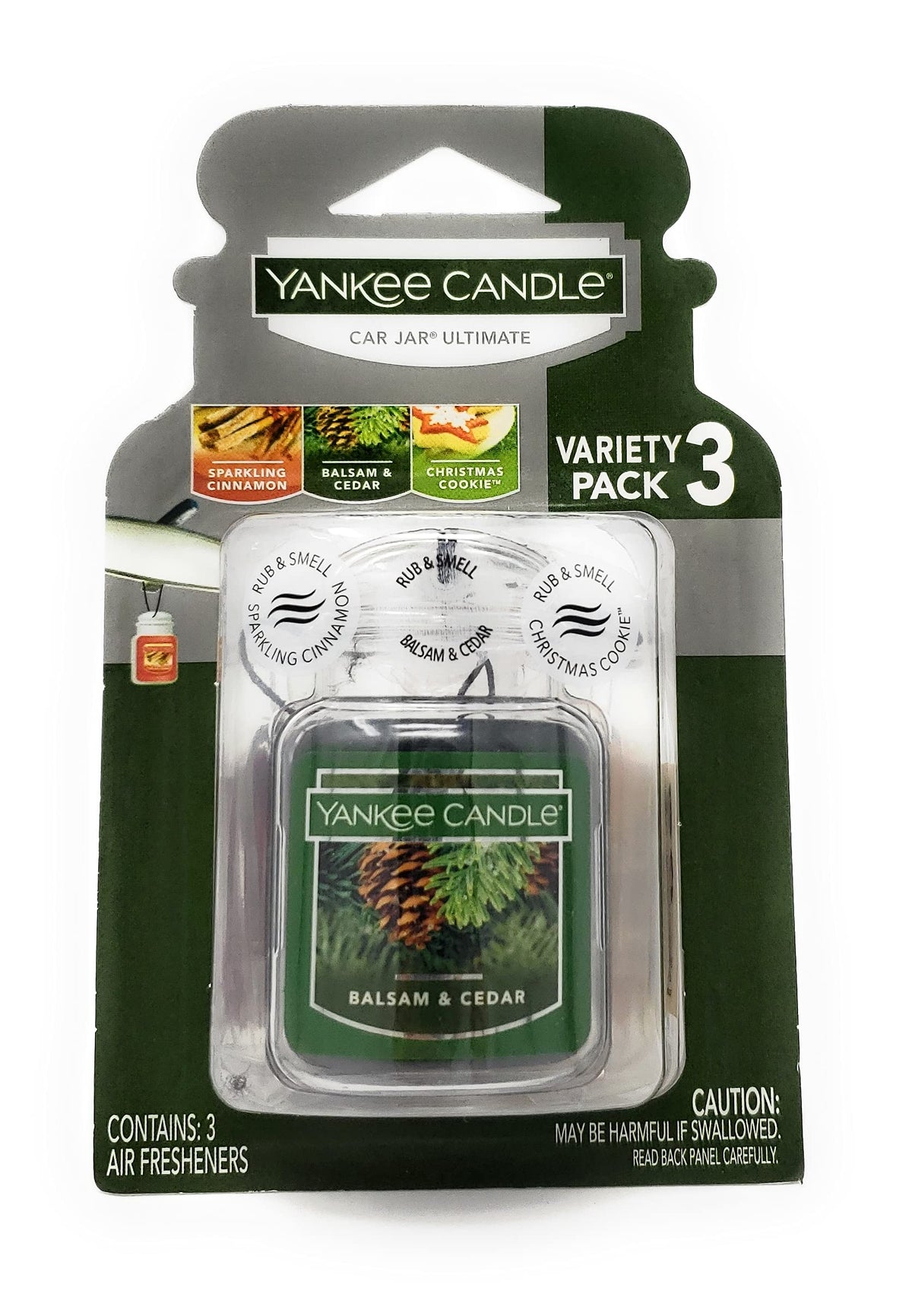 Yankee Candle Ultimate Car Jar (Cedar, Cookie, Cinnamon)