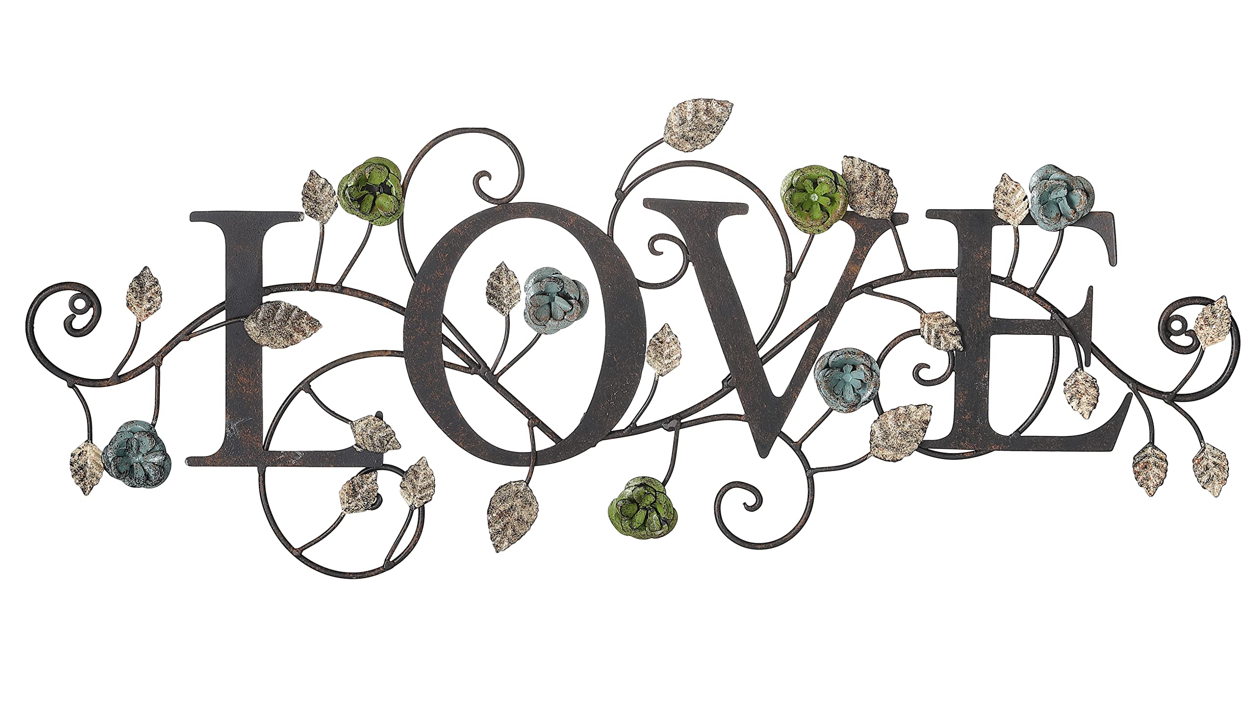 28.75 W Love Signs for Home Decor Metal Love Wall Decor (Love Style)