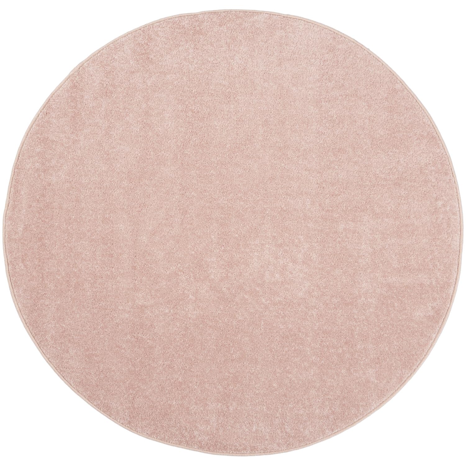 Nourison Essentials Indoor/Outdoor Pink 4' X Round Area -Rug, Easy -Cleaning, Non Shedding, Bed Room, Living Room, Dining Room, Backyard, Deck, Patio (4 Round)