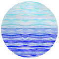 Seabreeze Sz8 Blue Coastal Rug Round 8' X 8'