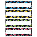 Trend Enterprises, Inc. T-69956 Bold Strokes Circles Desk Toppers Name Plates Var.Pk, 32 Ct
