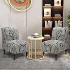 Liykimt Armless Accent Slipper Chair Covers Slipcover,Slipper Chair Without Arms Fabric Stretch Spandex Removable For Armless Ch