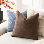 Foindtower Set Of 2 Soft Textured Chenille Throw Decorative Pillow Covers Square Accent Solid Cushion Cover Cozy Neutral Farmhou