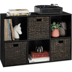 Best Choice Products 6-Cube Storage Organizer, 13.5In Shelf Opening, Bookcase, Display Shelf, Customizable W/ 3 Removable Back Panels – Light Oak
